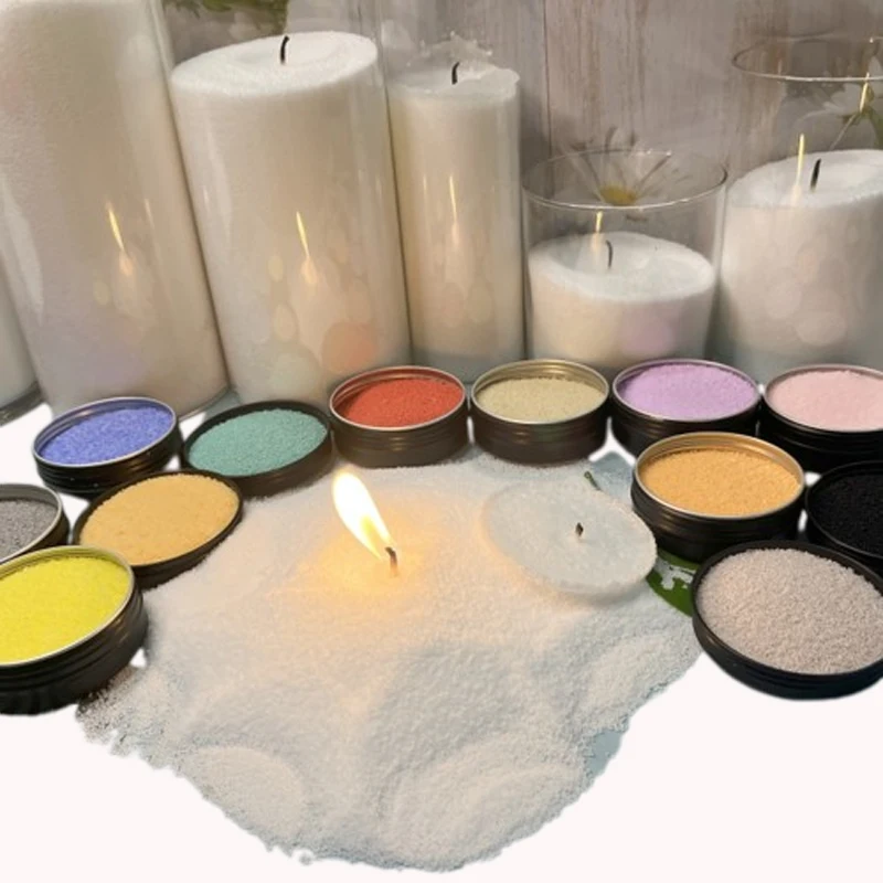 Wholesale Sand Wax Filling in Glass Cylinders Wedding Candles Sand Wax For Sale