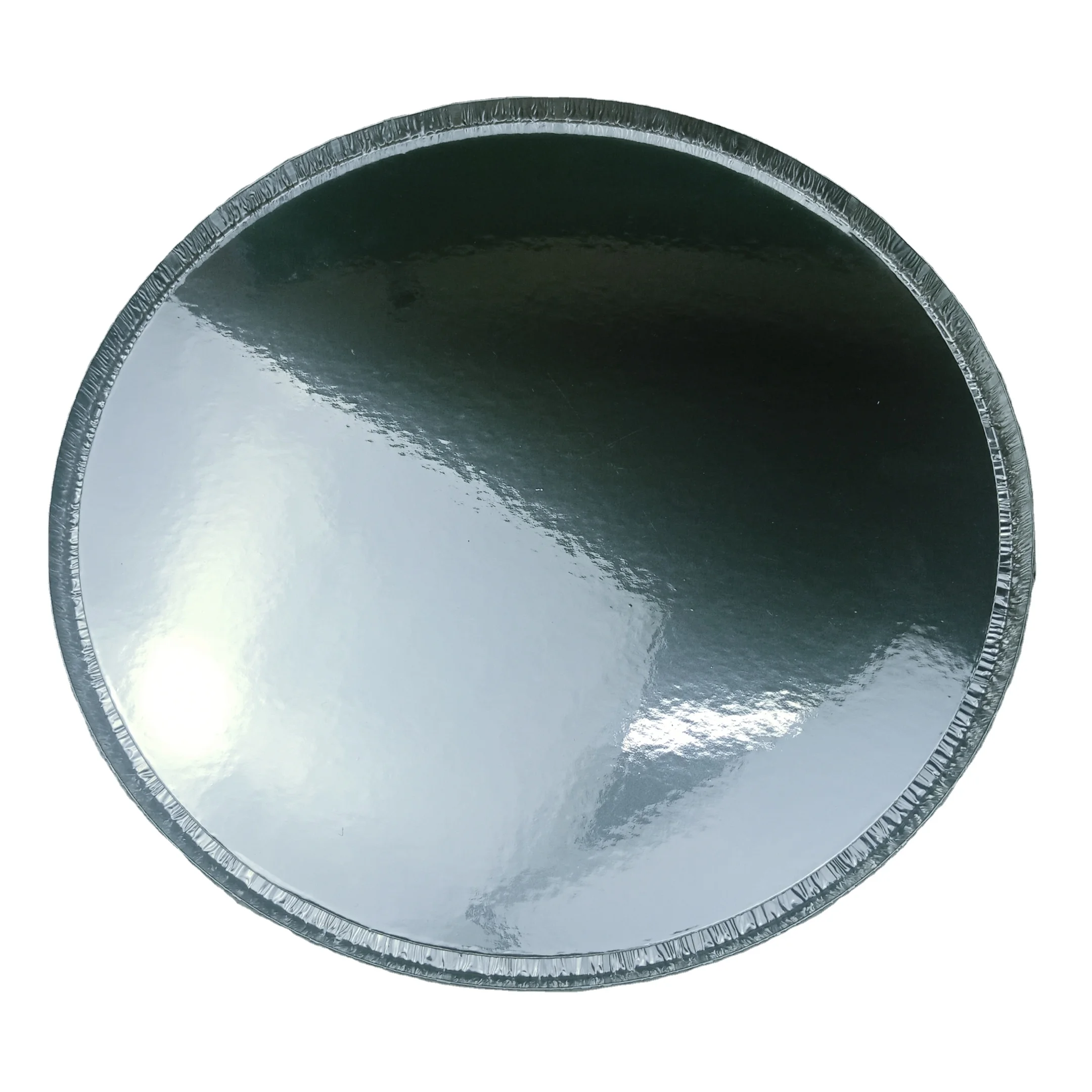 Круглая форма 215*43 мм 8 inched microwavable ресторанное использование одноразовая алюминиевая фольга контейнер для еды используется пластиковая крышка