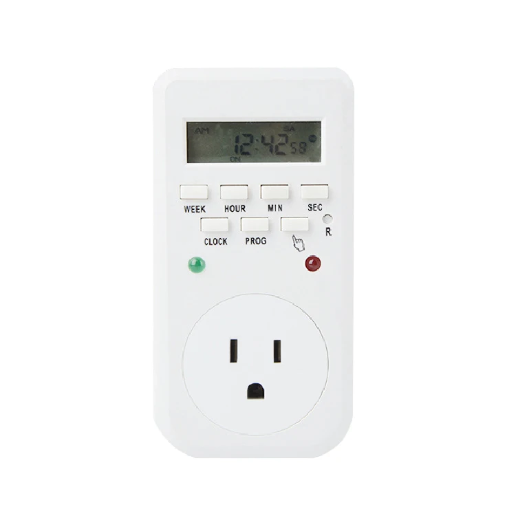 
110V Smart Digital Switch US Plug Weekly Electrical Timer 