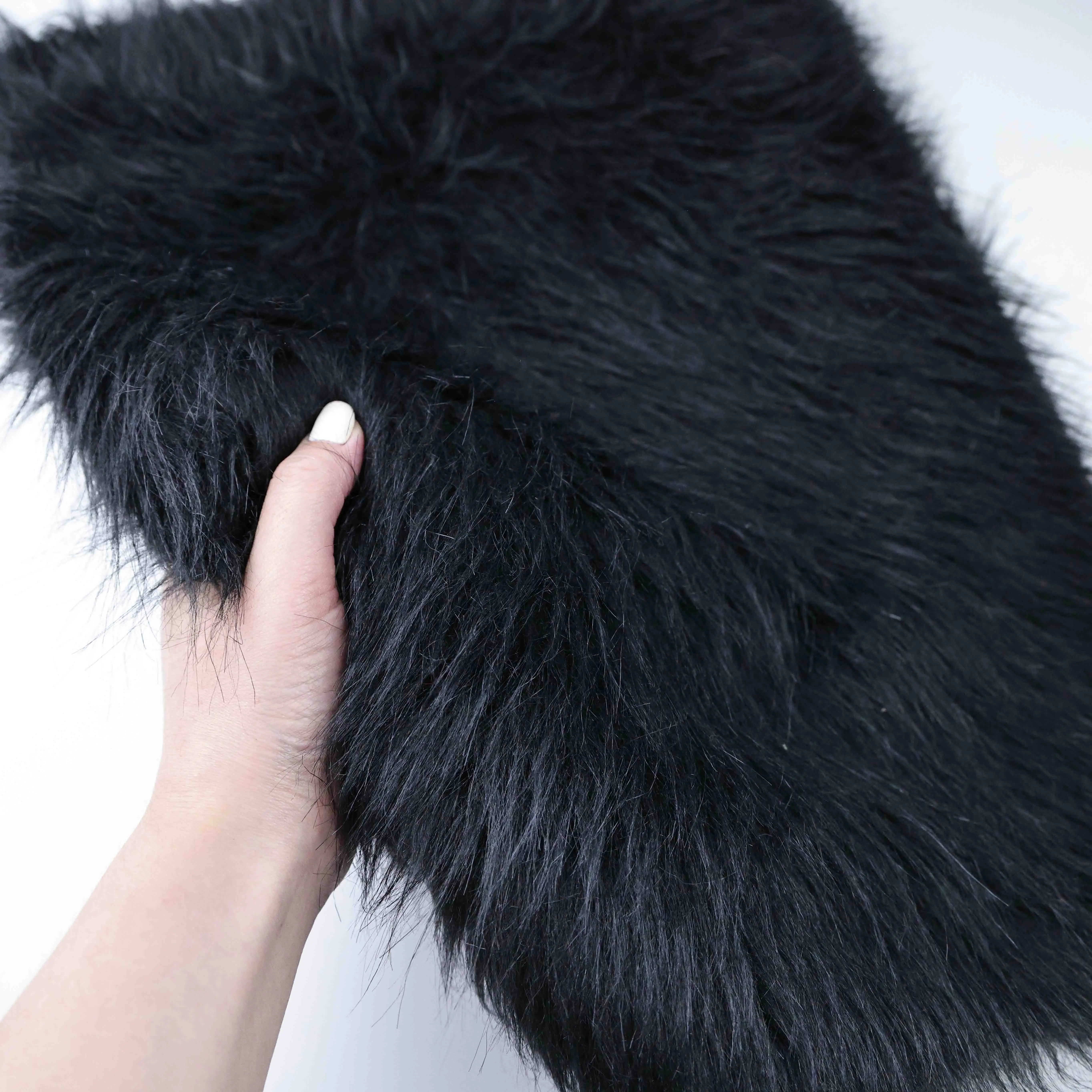 Hot Sale High Quality Faux Fur Slippers Polyester Fur Fabric