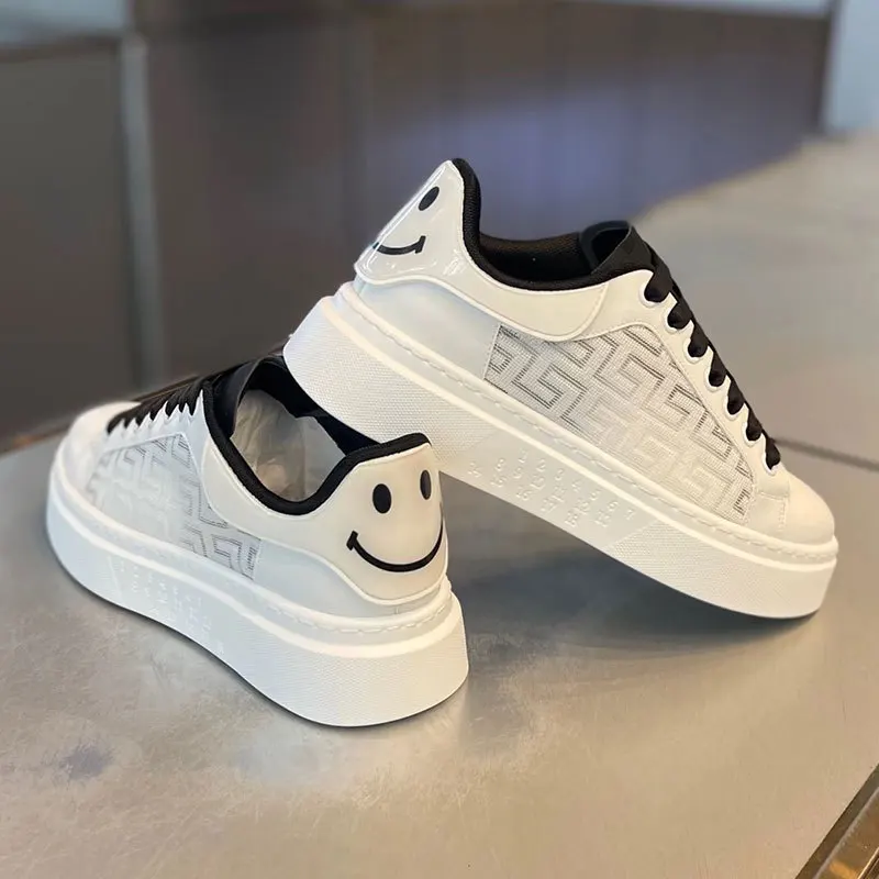 2024 New Style Fitness Walking Style Chunky Board Shoes Daily Walking Student Trendy Casual Sneakers For Men