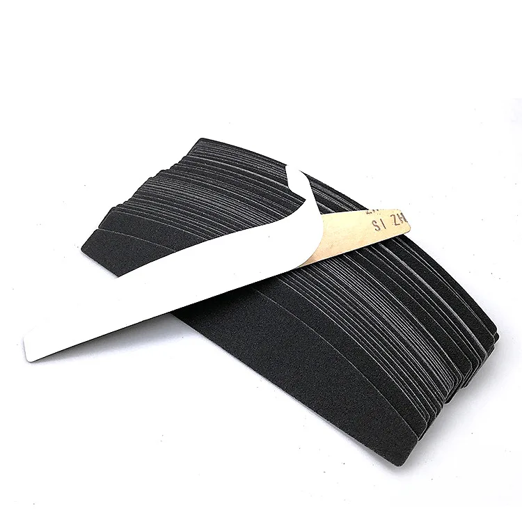 Индивидуальные двухсторонние пилки для ногтей из нержавеющей стали 100 180 240 Маникюрный Инструмент сменная бумажная пилка