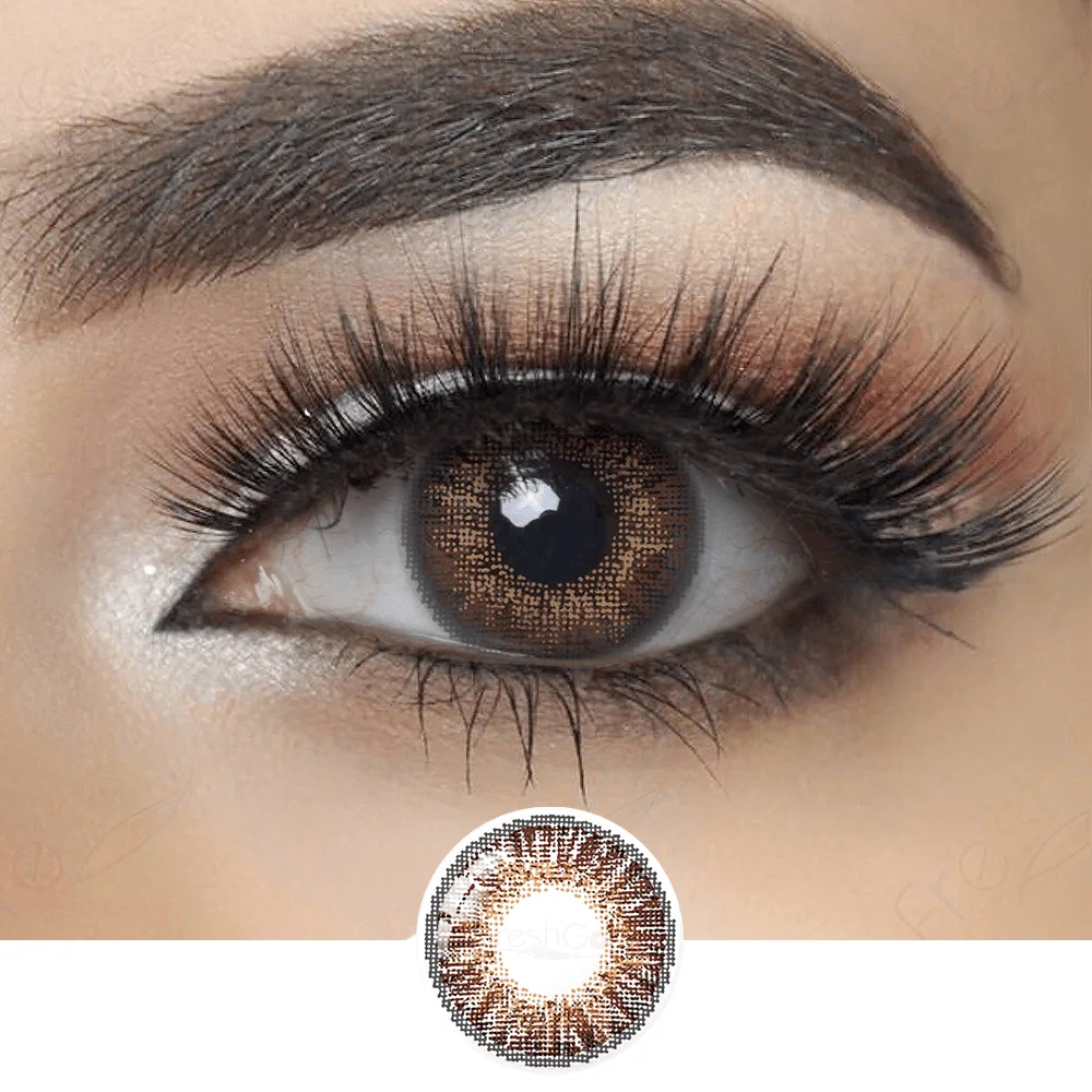 Wholesale Three Tone Emerald Qf04 Contacts Lens Yearly Soft Natural Colored Eyes Eye Contact Lenses