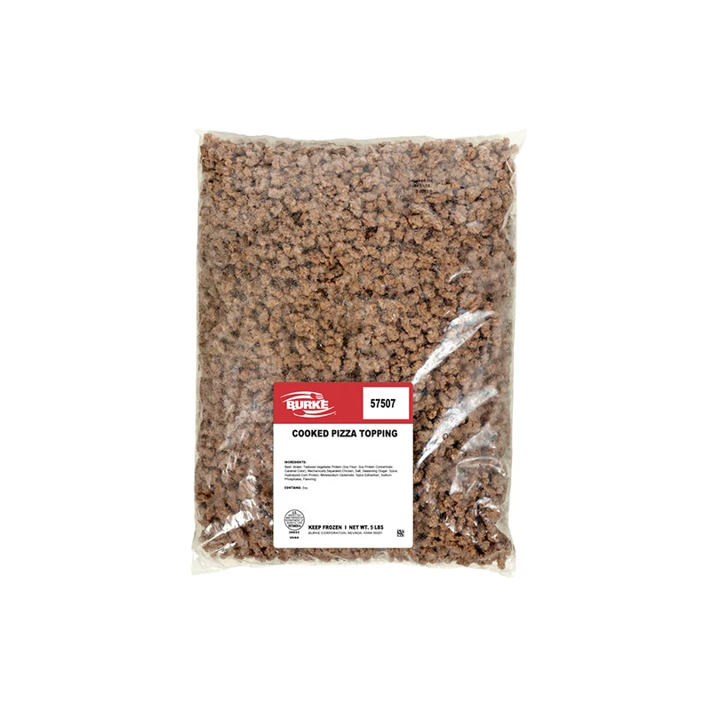 Cooked Beef and Chicken Pizza Topping