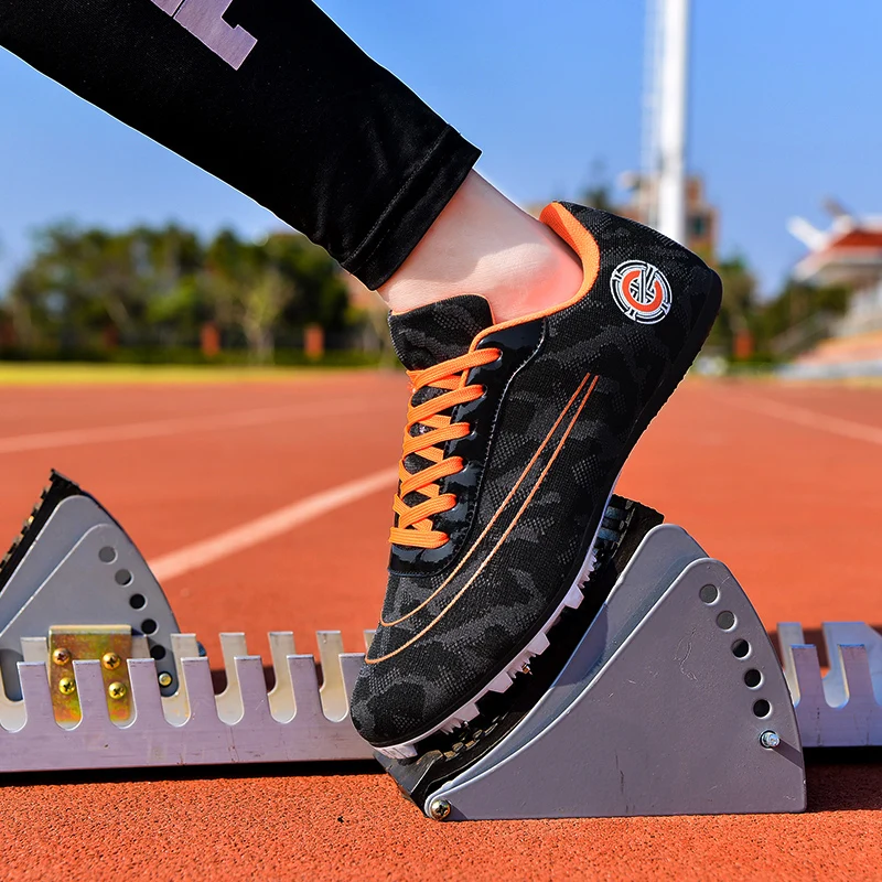 Unisex Spike Cricket Shoes Detachable Nails Training Sneaker Sport Shoes Long Spike Running Top Level Men Track Field Shoes