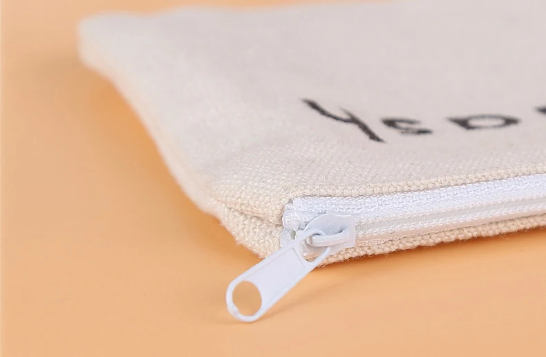 Plain Travel Cosmetic Makeup Bag Sunglasses Toiletry Wallet Canvas Pouch With Zipper Without Logo