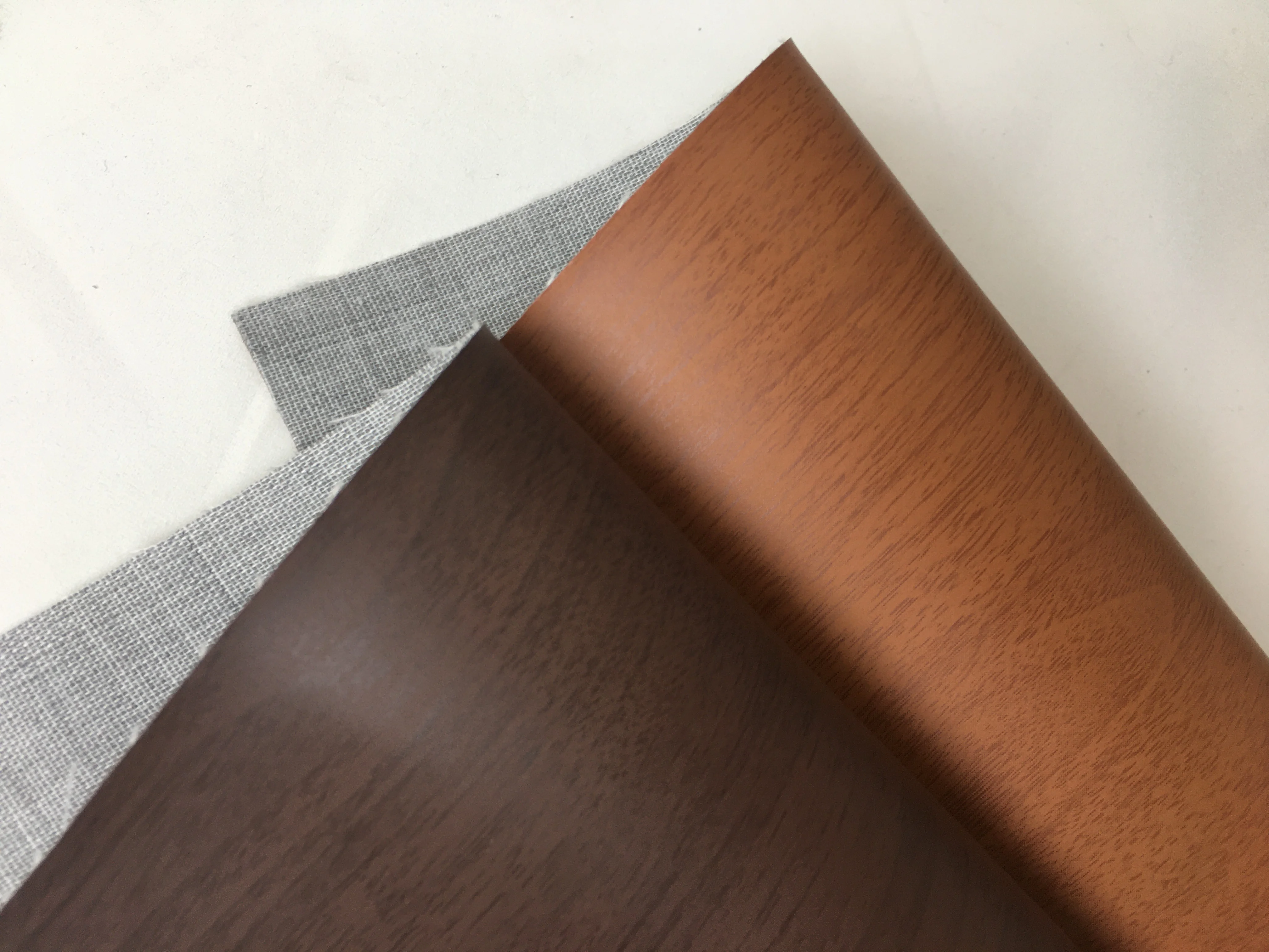 Wood grain PU leather printed PU leather furniture leather material for sofa