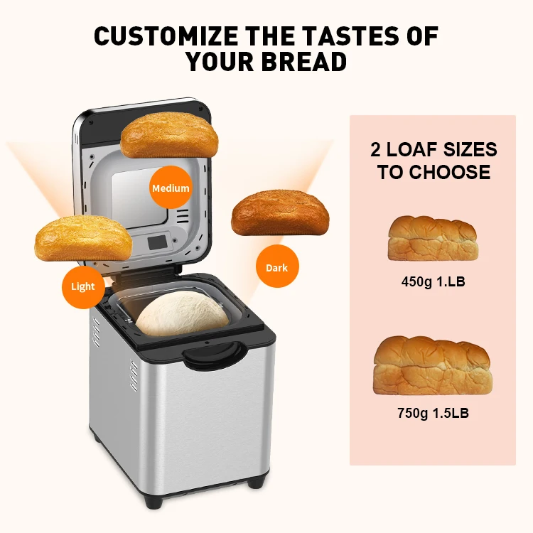 8 Inch Portable Household Bread Maker Lebanese Ethiopian Bread Maker Machine For Home
