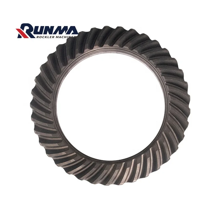 RUNMA 81807A00000000-52 construction machinery manufacture high quality differential spiral bevel gear for loader