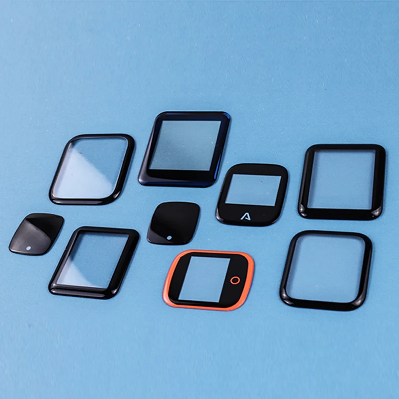 Customized Mini Shape Size Self Adhesive Electric Display Screen Monitor Temper Glass Panel for Watch Cover