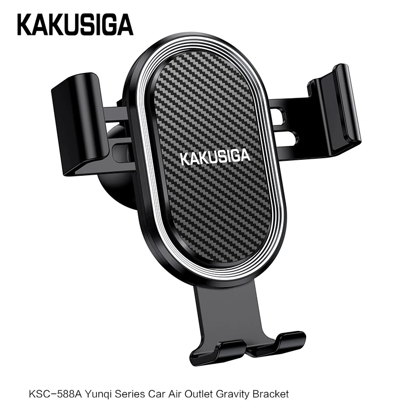 KAKUSIGA KSC-588A 360 rotation Flexible Portable Strong Magnetic Mobile Phone Stand Car Air Vent Mount Holder For Phone