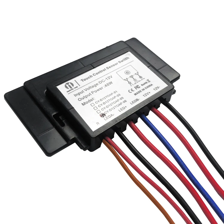 Bathroom mirror dimming led touch sensors and defogger for mirror