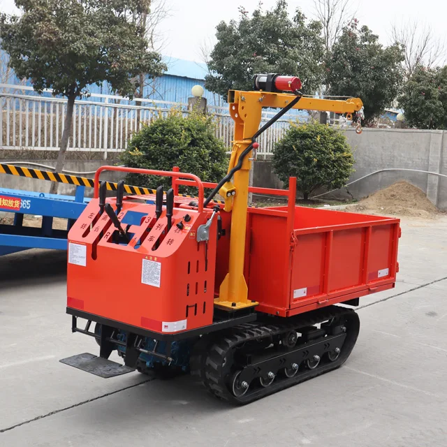 850kg 1 ton Mini Transporter Dumper Crawler Dump Truck Made In China