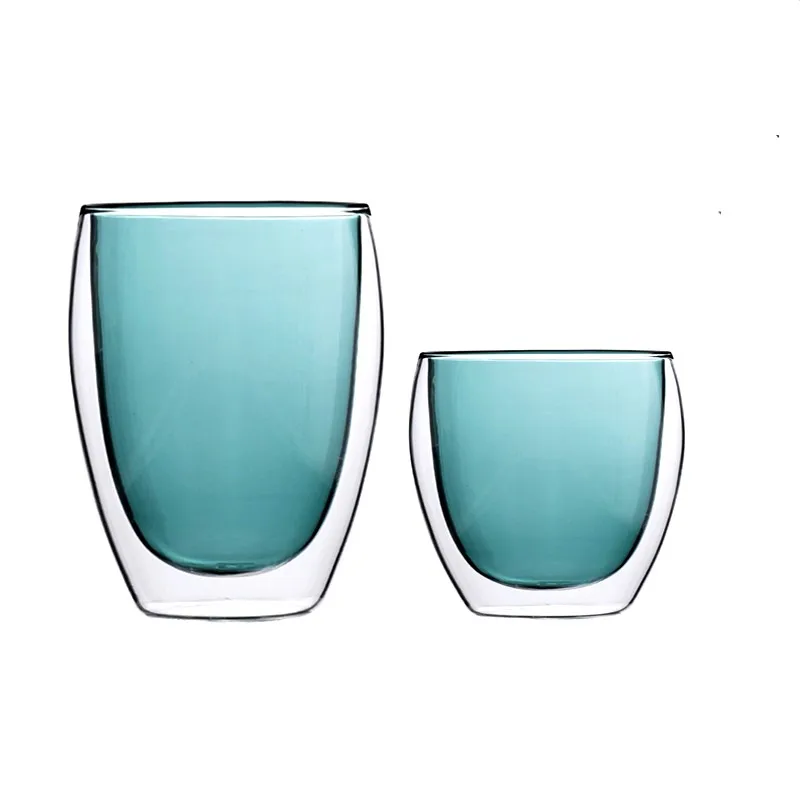Best selling Heat resistant double wall glass cup coffee Wholesale