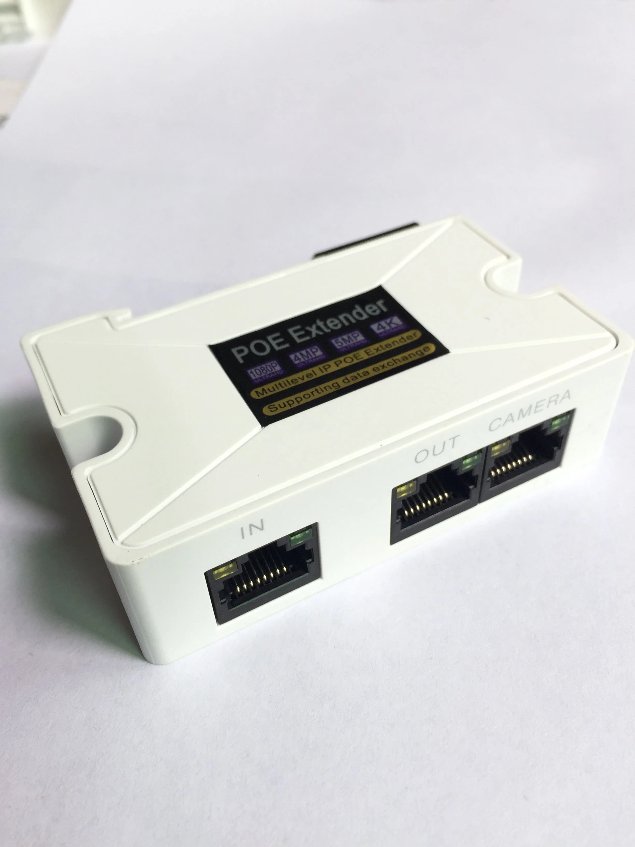  1PoE удлинитель 1 вход 2 выхода POE поддержка стандартного блока питания 2MP/3MP/4Mp/5MP/4K HD-камеры для системы видеонаблюдения на большие