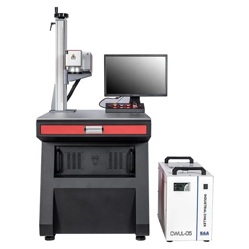 UV Laser Printer 3W 5W UV Laser Marker Marking Engraving Machine for Glass Acrylic Ceramic