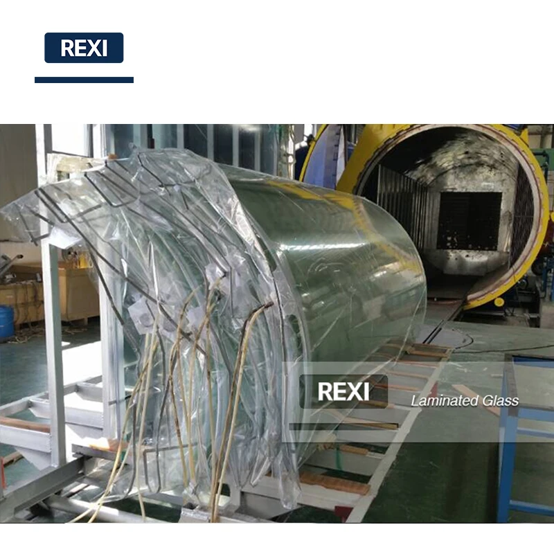 6.38mm-40.28mm Bent Bend Laminated Glass