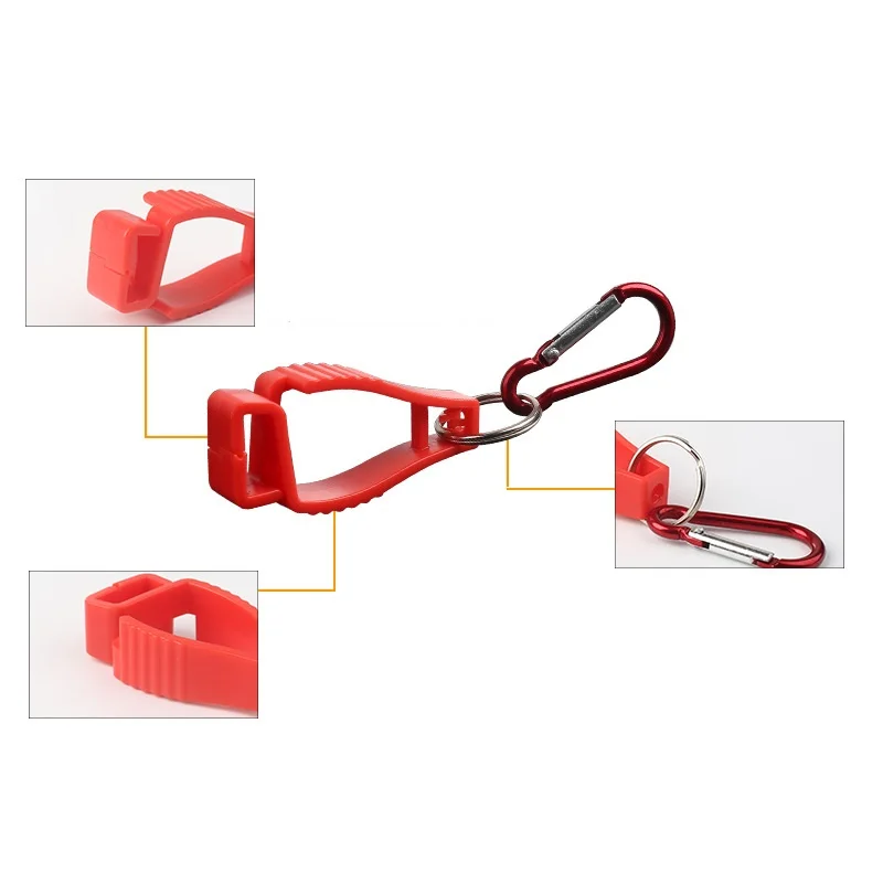 Multifunctional Glove Clip Holder Hanger Customized Portable Safety Plastic Glove Clip Safety Work Tools