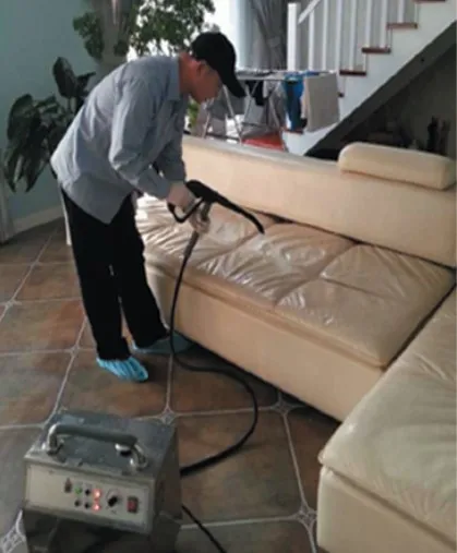 Многоцелевой пароочиститель с вакуумной щеткой для чистки дивана