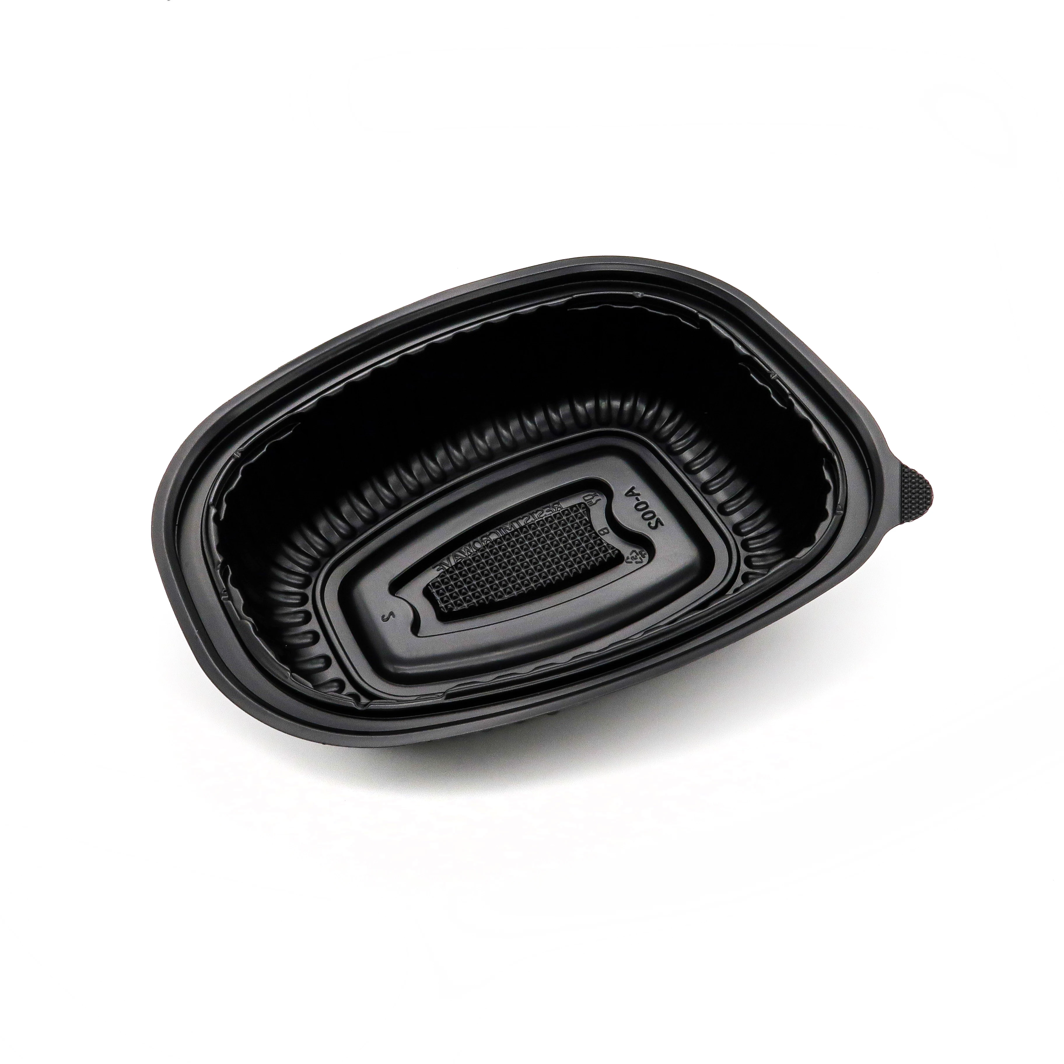 Черный контейнер для фаст-фуда на заказ, жареная курица