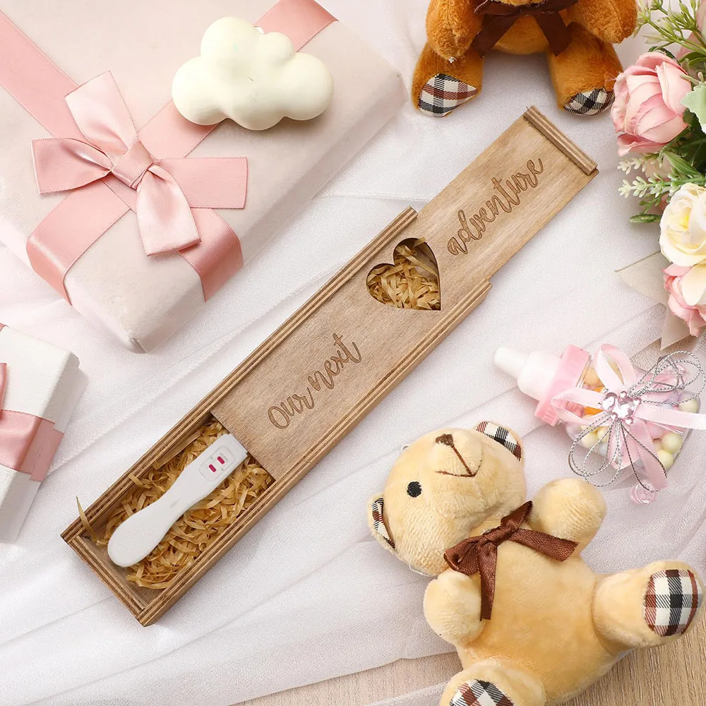 Lovely Design Eco-style Pregnancy Test Stick Packaging Box Pregnancy Tester Wooden Box
