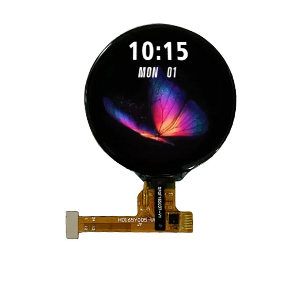 Use for Smart Watch screen 1.65 inch 400x400 touch panel QSPI interface 1.65' tft display module round lcd screen