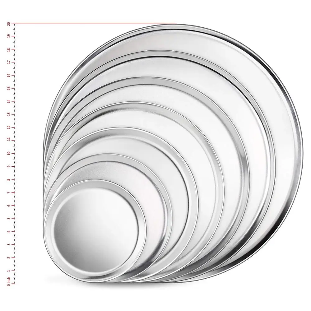 New Star Foodservice Pizza Pan/Tray, Wide Rim, Aluminum, 16 Inch