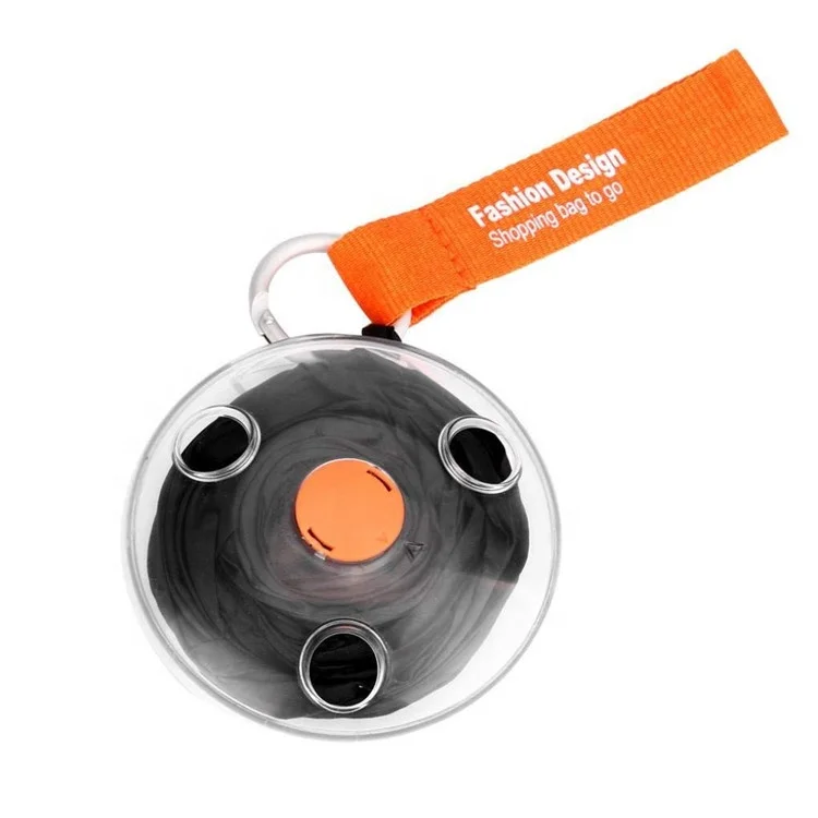 Portable Tote Reusable Foldable Polyester Eco Shopper Bag With Plastic Pouch Durable Collapsible Roll Up Grocery Cross Body Sto