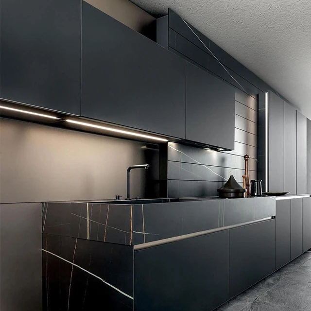 Modern Custom Lacquer Modern Kitchen Cabinets Kitchen Designs 304 Stainless Steel lacquer wood Kitchen accessories