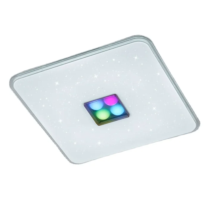 Hot Selling Indoor Modern Manufacturer Pop Decorative Square RGB Led Ceiling Light For Home Decoration Simple