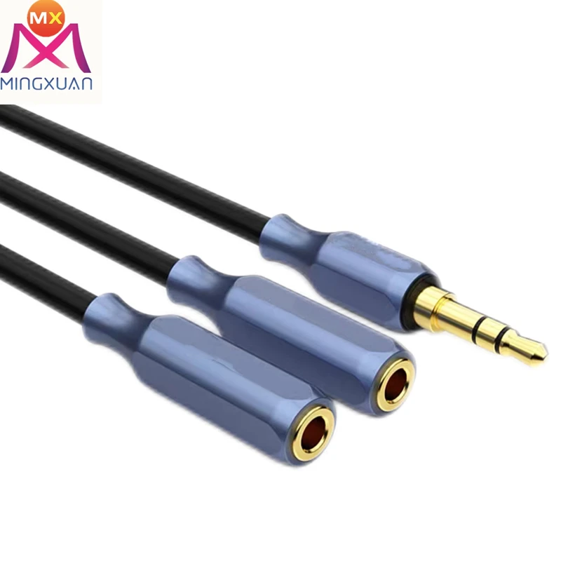 1M Headset Splitter Cable Phone Audio Connection Adapter Converter computer mobile TV input