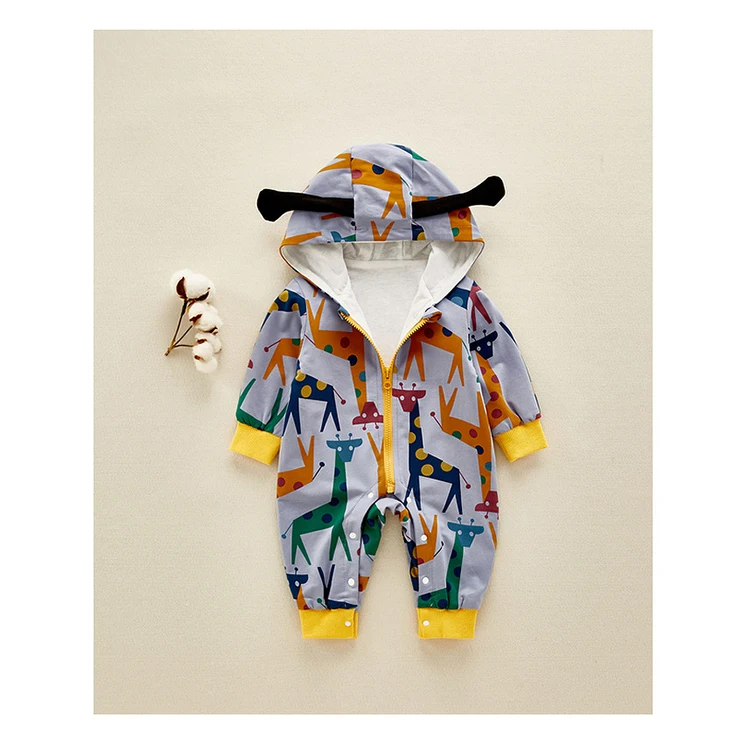 
Newborn Baby Clothes Baby Boys and Girls Jumpsuit Autumn and Winter Baby Romper 