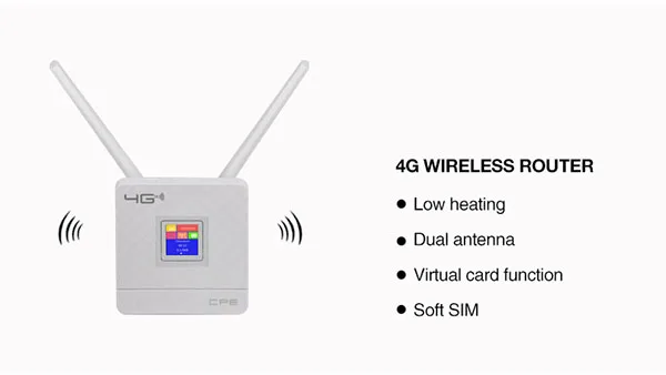 4G LTE CPE Wifi Router CAT4 150Mbps Wireless Router Unlocked 4G LTE SIM Wifi Router With External Antenna WAN/LAN RJ45