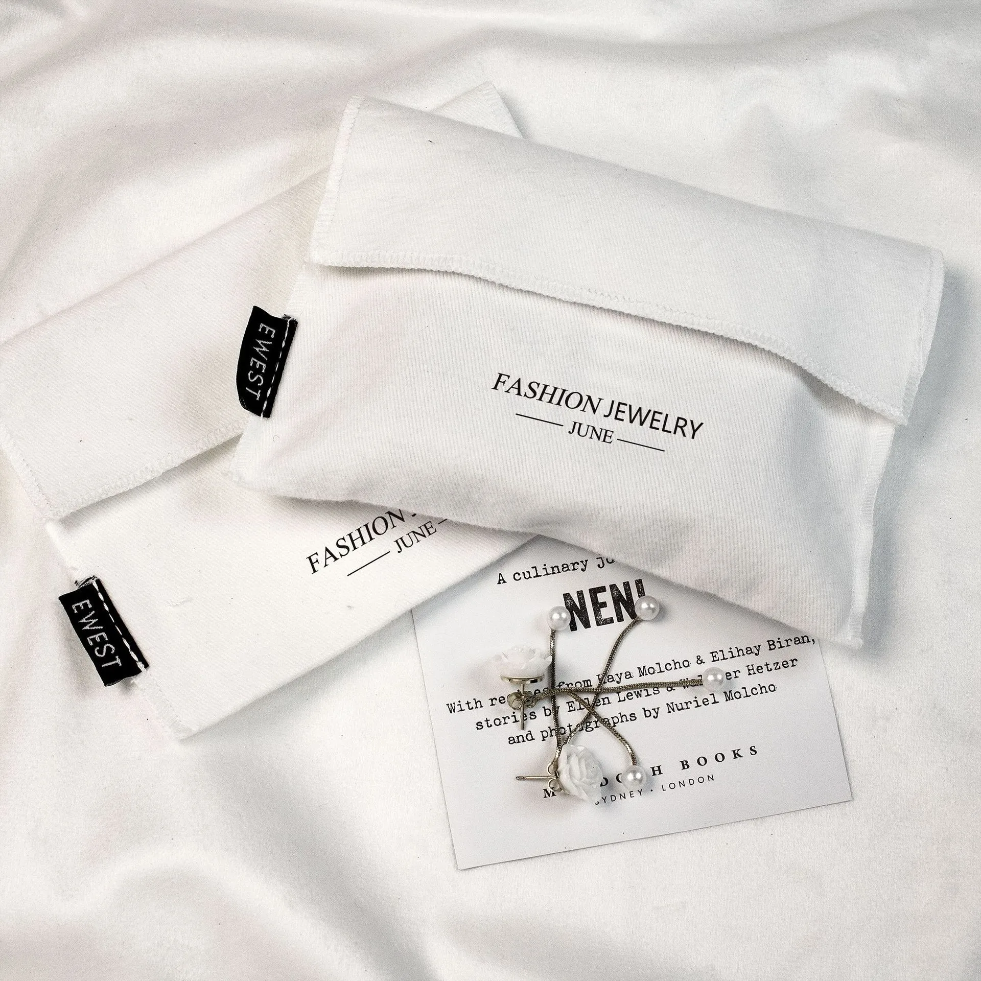 Custom Cotton  bag cosmetic cloth jewelry  gift packaging bag  envelope cotton bag