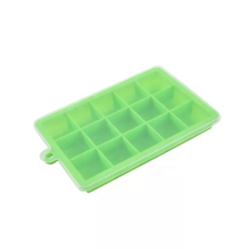Универсальный продовольственный класс легко снимаемые силиконовые формы для кубиков льда 15 лоток Штабелируемый прочный с