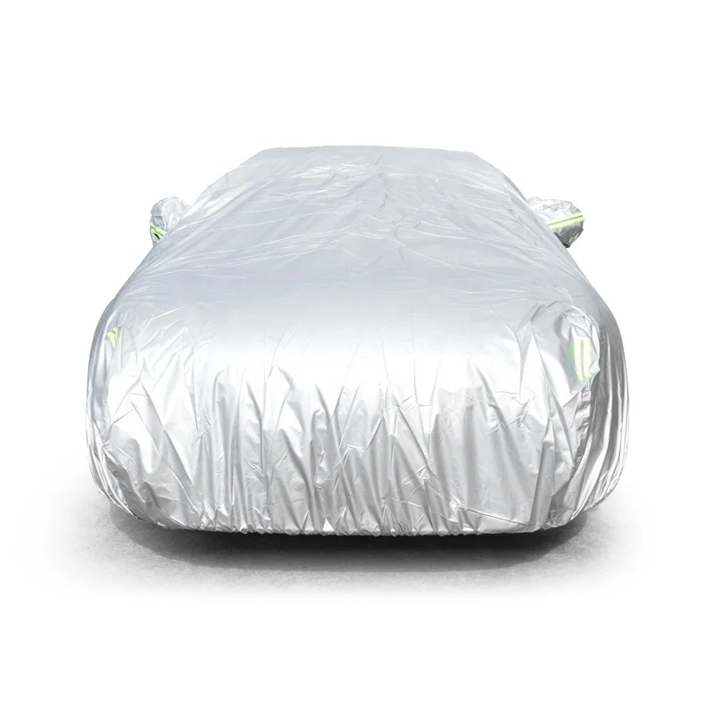 6 Layers All Weather Protection Waterproof /Windproof/Resistant Car Cover Universal Outdoor Full Car Cover with Zipper Door