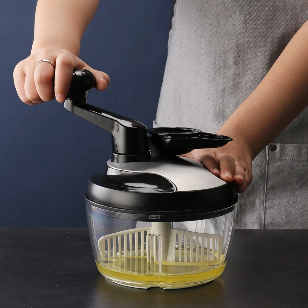 1600ML heavy duty hand crank meat chopper and blender with egg white separator