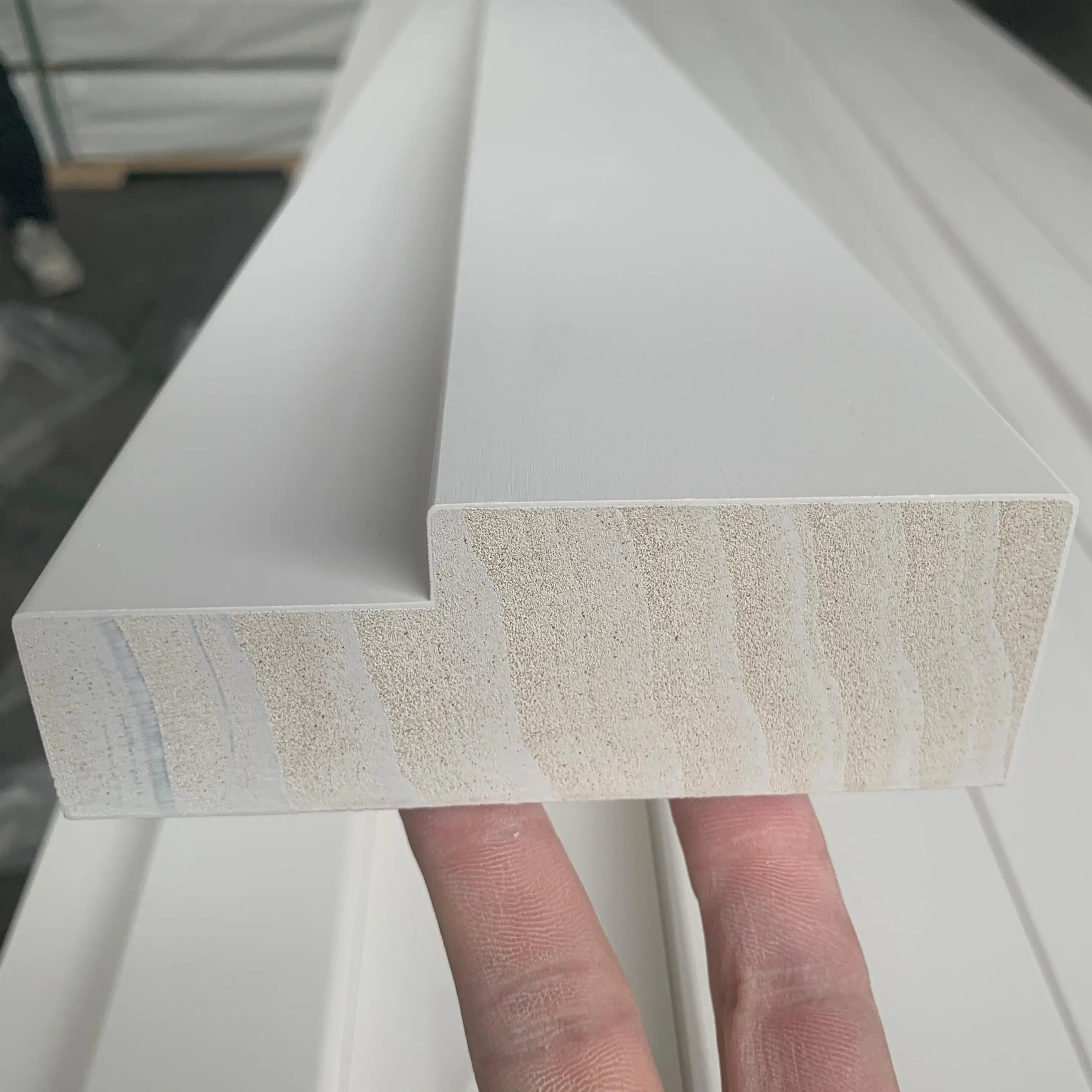 High Quality White Primed Wood Pine Finger Joint Single Rabbet Interior Door Frame Jamb