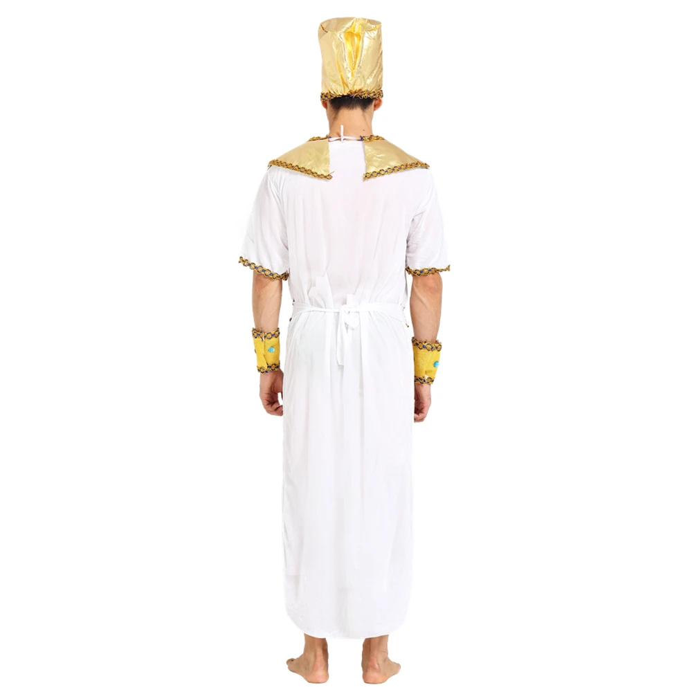 Custom Costume Halloween Cosplay Party Egyptian Pharaoh Adult King Costume For Men