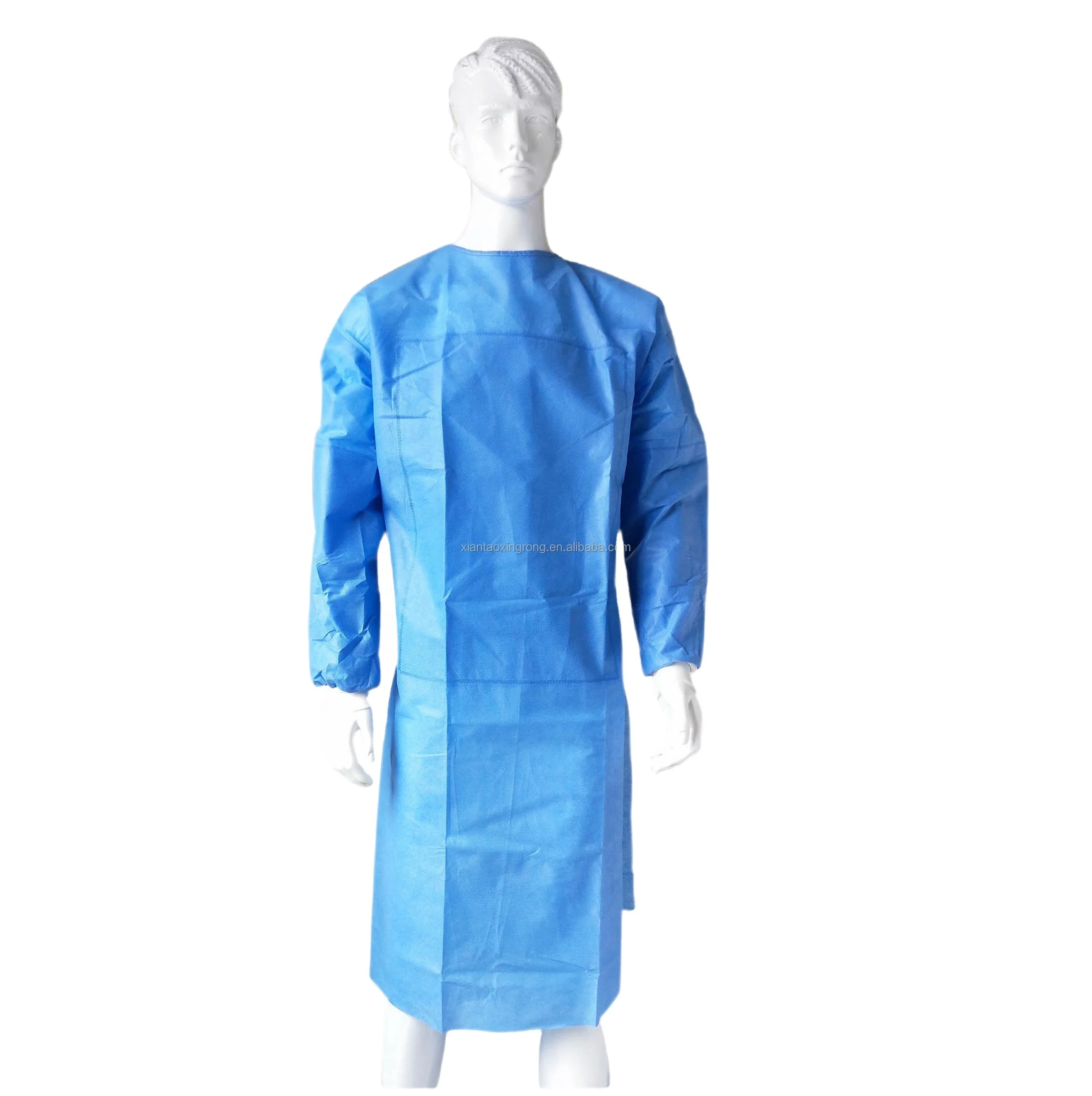 Disposable Medical  PP SMS  non-sterile Surgical  hospital  Gown ce ISO