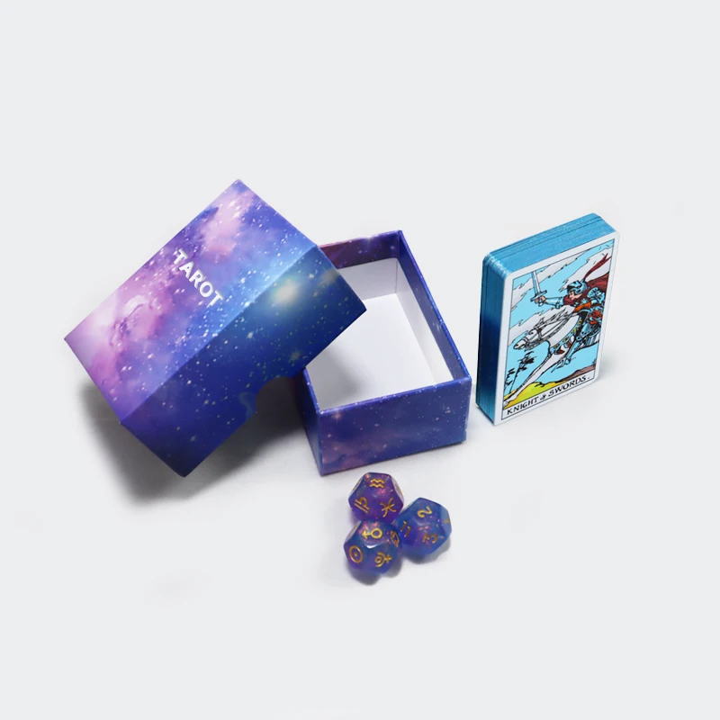 Custom Oracles Tarot Cards With Silver Gold Edges Printing Holographic Oracle Cards Decks With Rigid Box