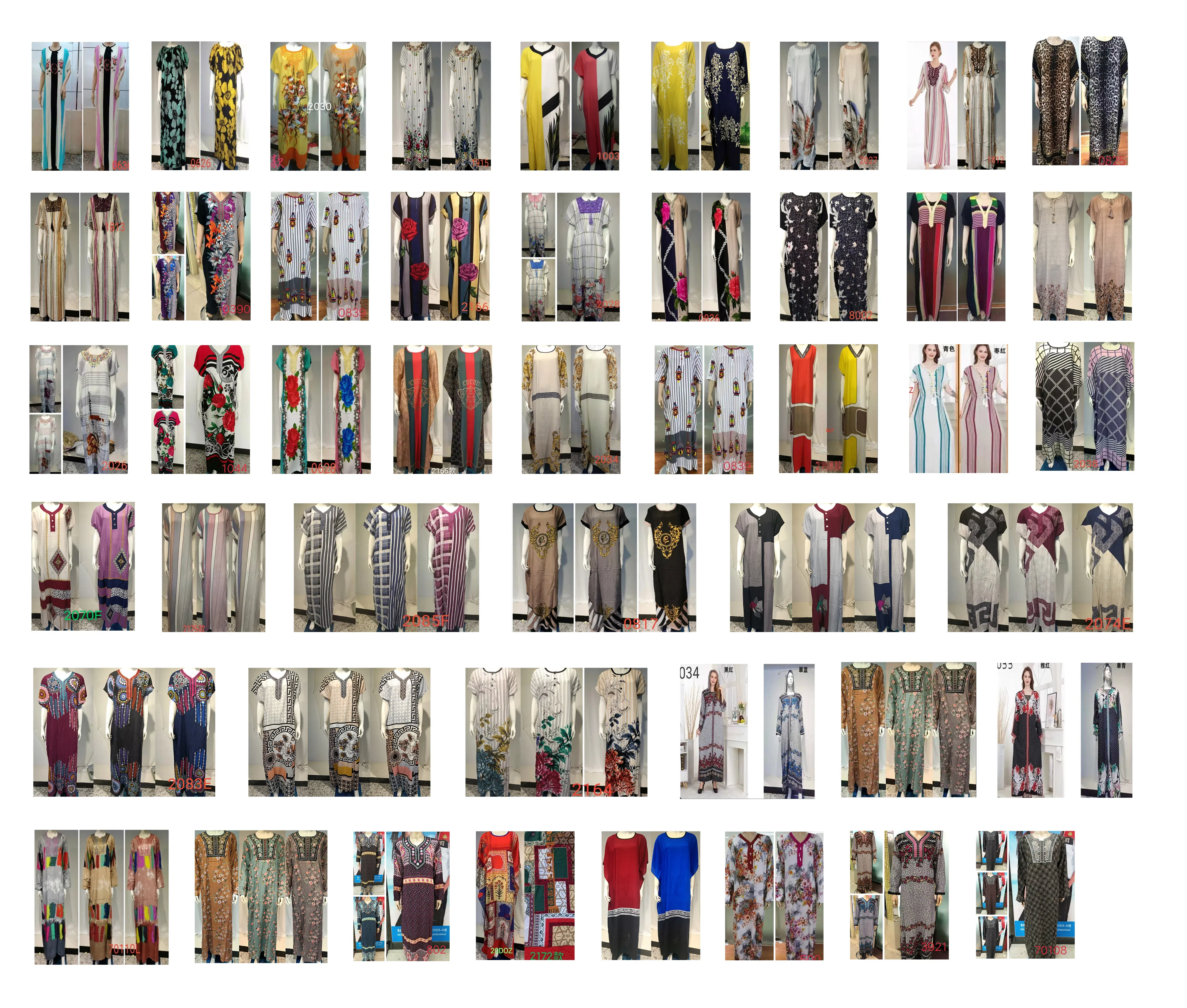 Popular printed flower Golden neckline india long dress maxi Islamic Clothing