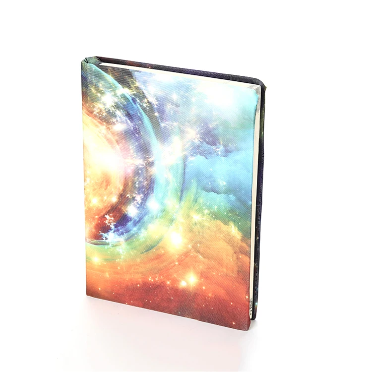 Drop Shipping Colorful Universe Pattern A4 Photo Book Cover Stretchable Fabric Jumbo Book Cover