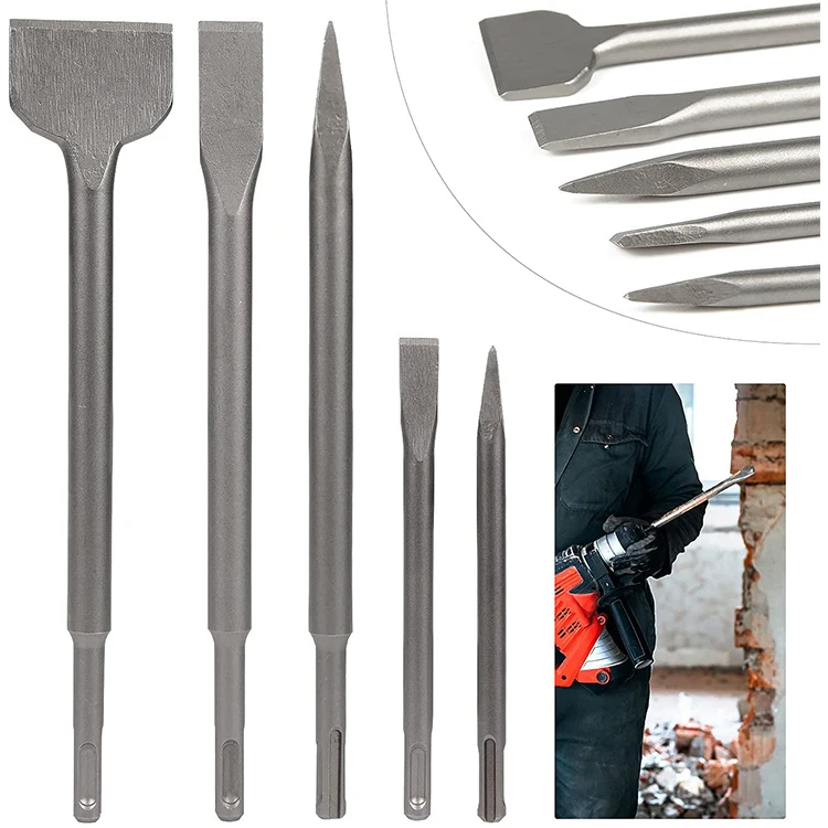 MAKASSI SDS plus chisel  14X250 X 20mm Max F Sds Plus Adaptor Tungsten Carbide Drill Bit Set Sds Chisel