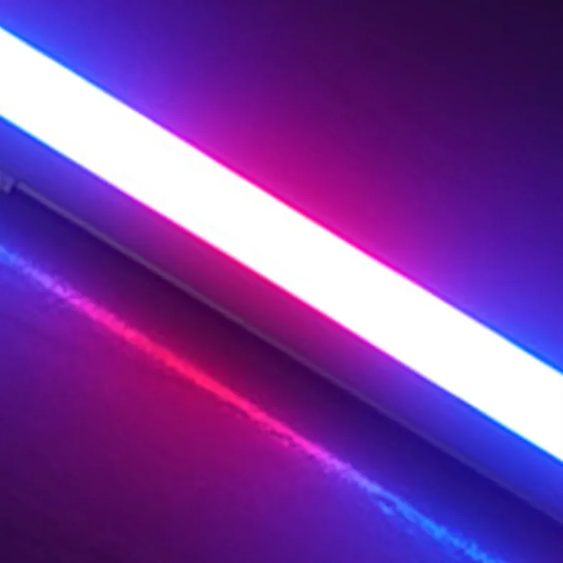 Led RGB светодиодные трубки 1200 мм 4ft 18 Вт красного, синего, зеленого и белого цветов Изменение цвета t8 RGB светодиодные трубки 170lm/w молочно-белый прозрачный чехол RGB светодиодные трубки