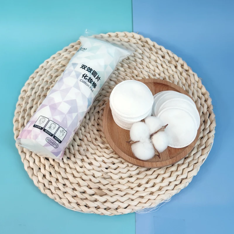 Оптовая продажа, индивидуальные хлопковые ватные тампоны для снятия макияжа, одноразовые ватные тампоны для снятия макияжа глаз