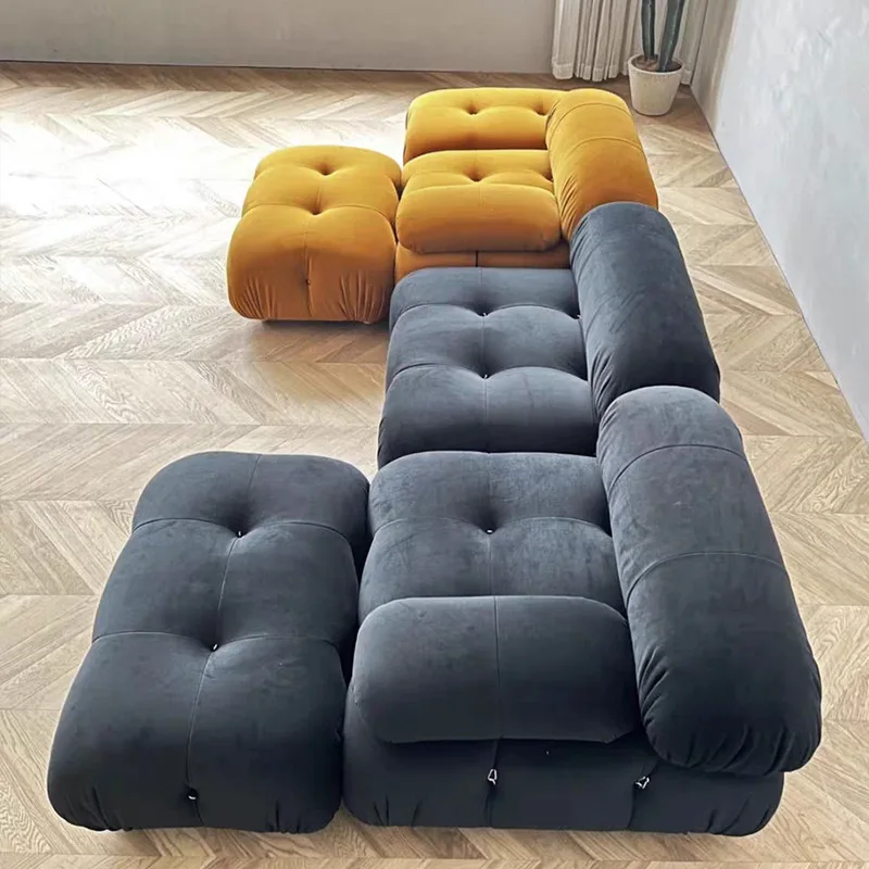 L Shape Sofa Compressed Furniture Sectional Foam Furniture Living Room Foam Modern Sofa Living Room Couch Compressed Sofa