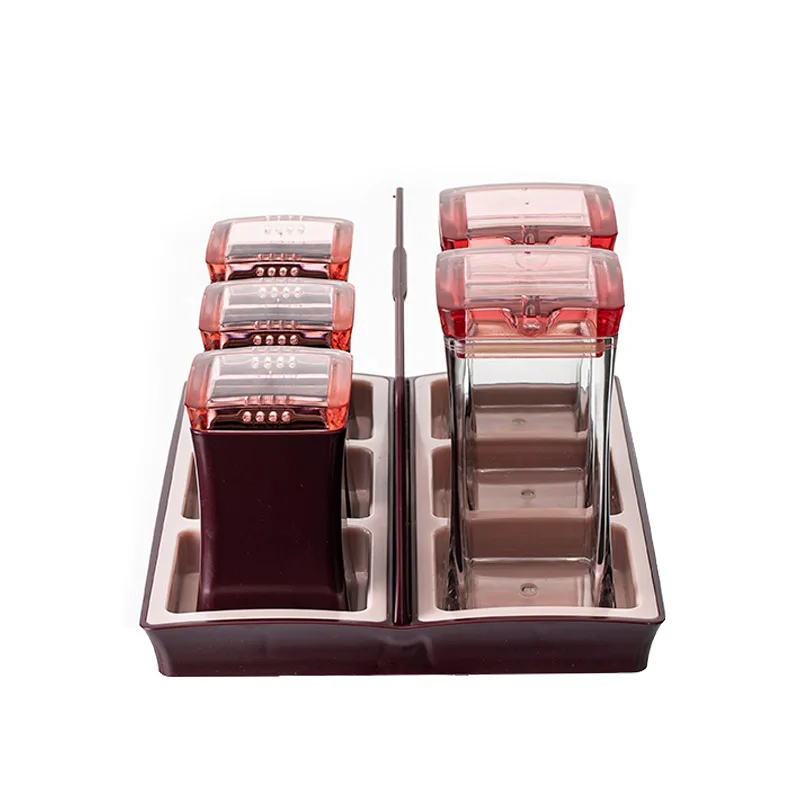 Seasoning Box Organizer Kitchen plastic condiment bottles containers