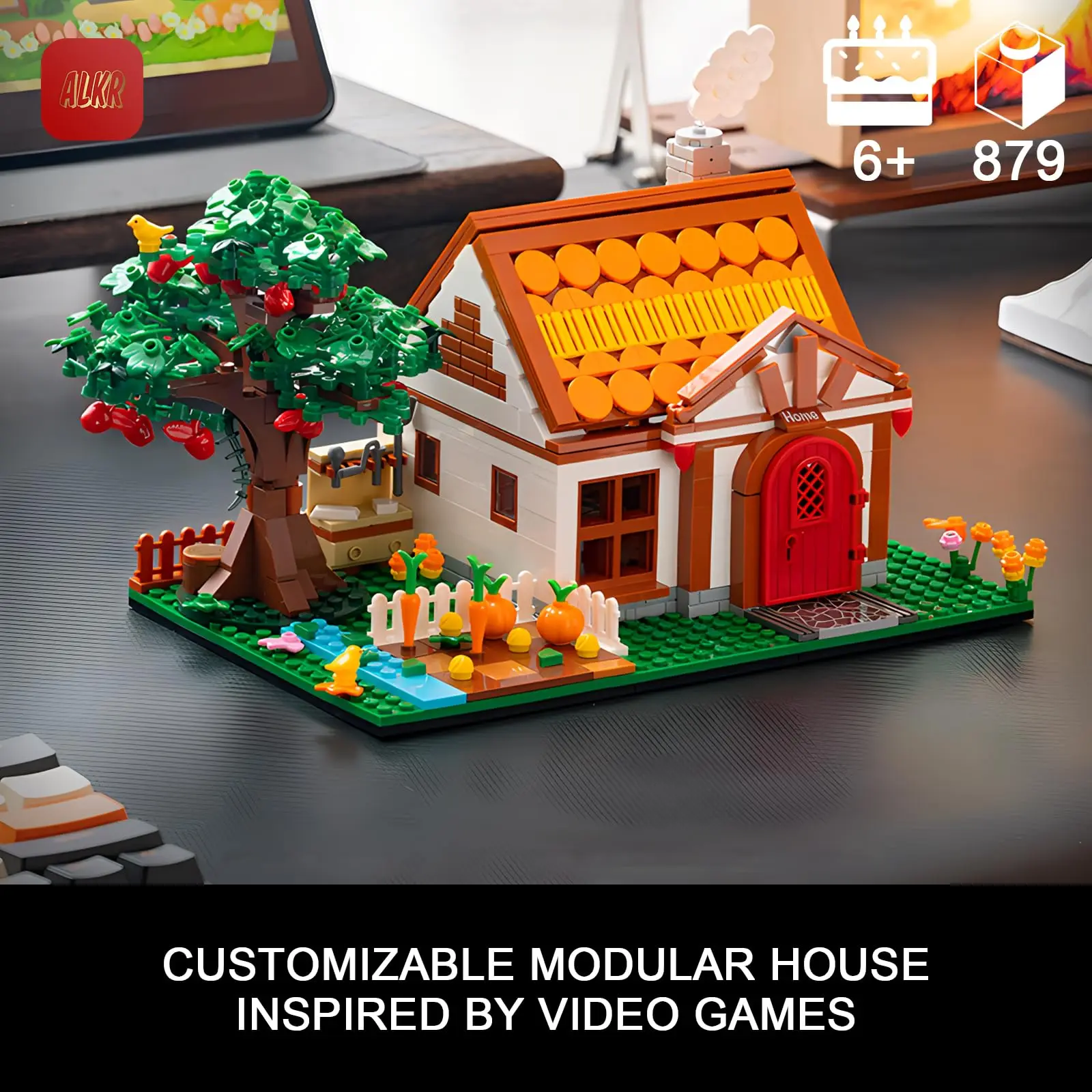 Create a Magical Forest Animal Village with our 879PCS Animal House Building Blocks An Interactive Toy for Kids Ages 6 and Up