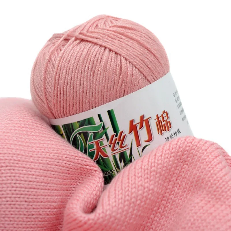 RongMeiXuan 6ply 51colors Hand Knitting Crochet Bamboo Cotton Yarn